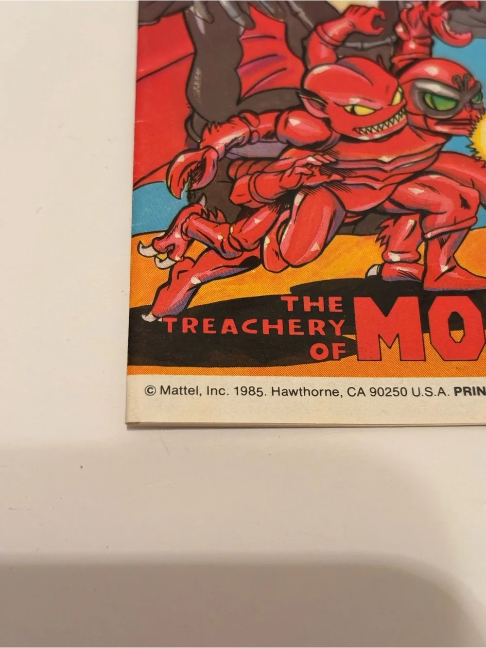 1985 MOTU Masters Of The Universe Miniature Comic The Treachery Of Modulok👀🔥🔥